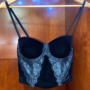 Victoria’s Secret velvet corset top